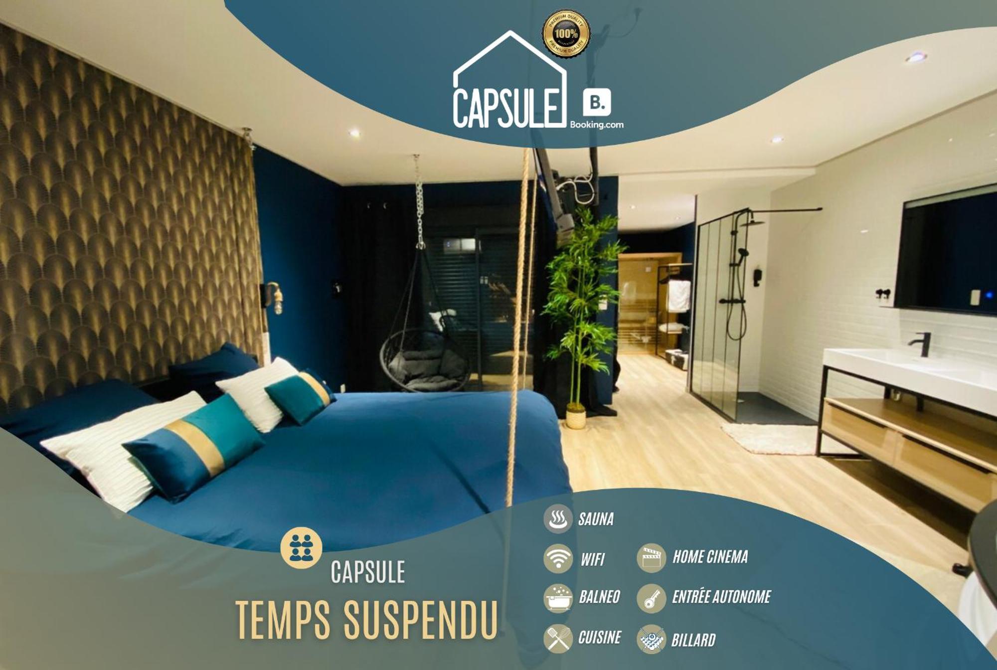 Capsule le temps suspendu balnéo&home cinema&billard Valenciennes Exterior foto